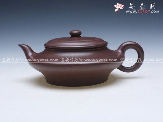 紫砂壶图片：虚扁 - 宜兴紫砂壶网