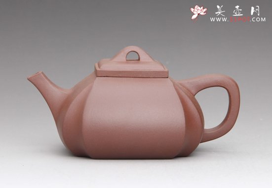 紫砂壶图片：抽角石瓢 - 宜兴紫砂壶网