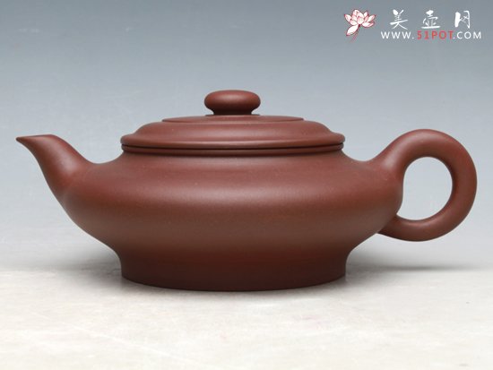 紫砂壶图片：虚扁 - 宜兴紫砂壶网