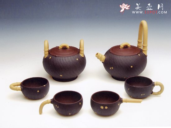 紫砂壶图片：全家福壶 - 宜兴紫砂壶网