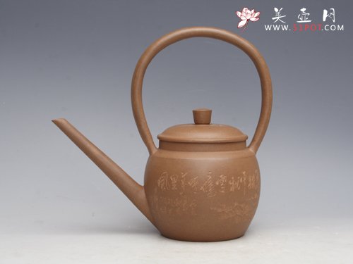紫砂壶图片：老茶馆提梁 珍藏老... - 宜兴紫砂壶网