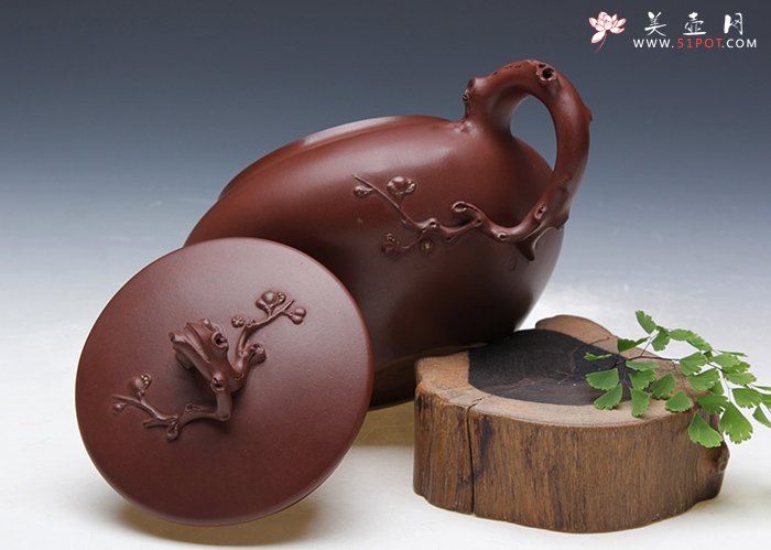 紫砂壶图片：梅雪争春系列  - 宜兴紫砂壶网