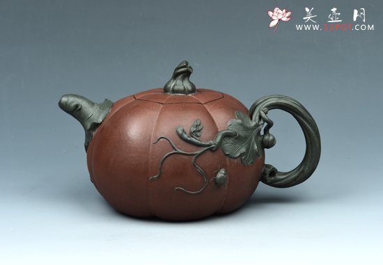 紫砂壶图片：南瓜壶 - 宜兴紫砂壶网