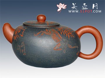 紫砂壶图片：流石280CC - 宜兴紫砂壶网