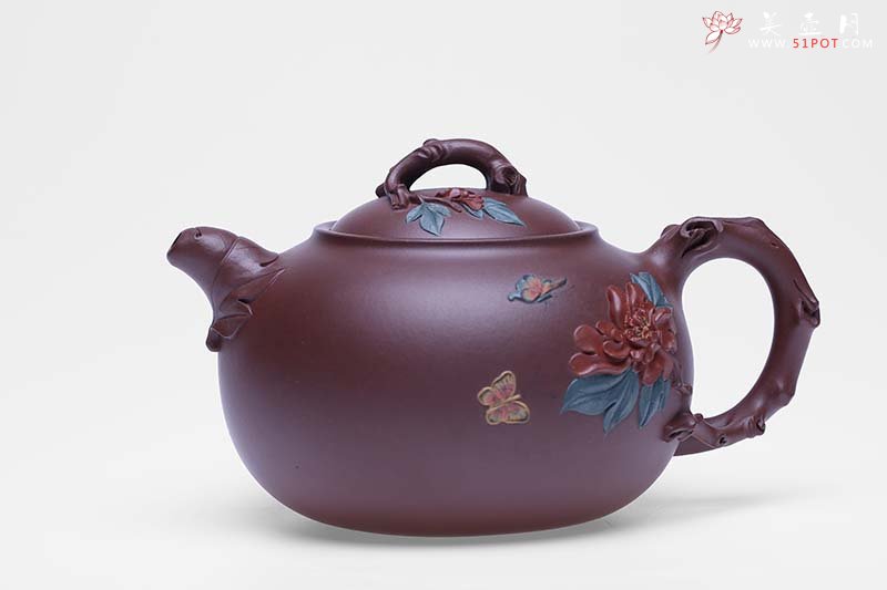 紫砂壶图片：花开富贵 - 宜兴紫砂壶网