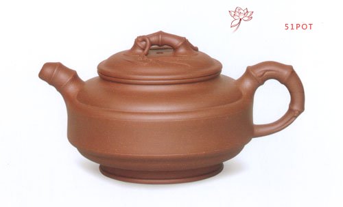 紫砂壶图片：上双线竹鼓 - 宜兴紫砂壶网