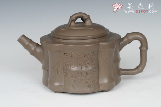 紫砂壶图片：竹节 - 宜兴紫砂壶网