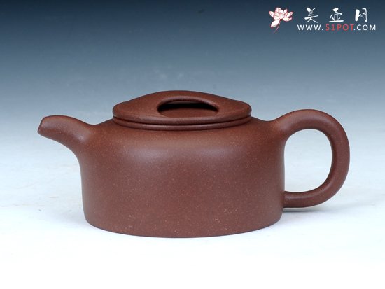 紫砂壶图片：牛盖莲子壶 - 宜兴紫砂壶网
