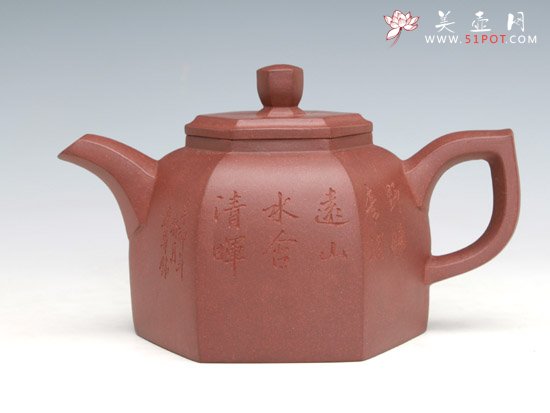 紫砂壶图片：六方井泉 - 宜兴紫砂壶网