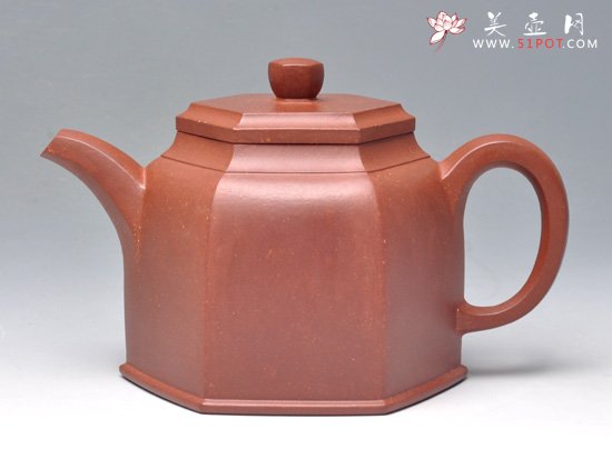 紫砂壶图片：乐钟 清水泥 450cc - 宜兴紫砂壶网