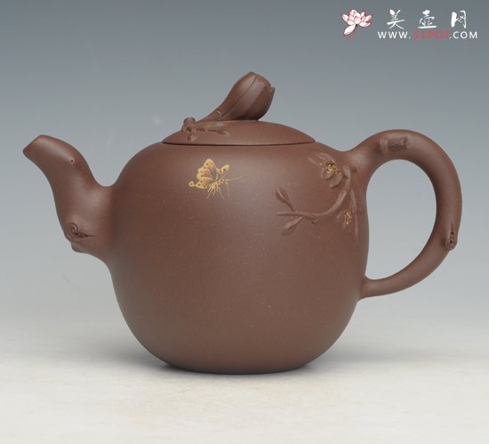 紫砂壶图片：玉蝴蝶 - 宜兴紫砂壶网