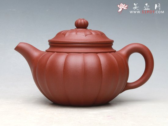 紫砂壶图片：菱花如意 - 宜兴紫砂壶网