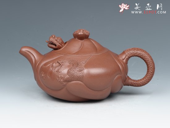 紫砂壶图片：鱼化龙 - 宜兴紫砂壶网