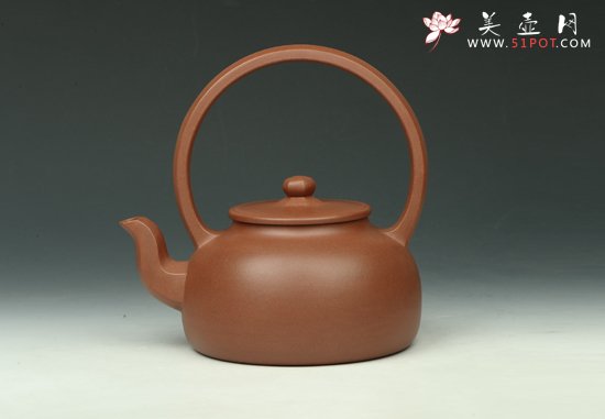 紫砂壶图片：大彬提梁 - 宜兴紫砂壶网