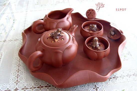 紫砂壶图片：蛙之家套壶 - 宜兴紫砂壶网