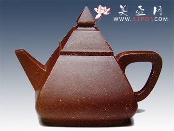 紫砂壶图片：金字塔壶 - 宜兴紫砂壶网