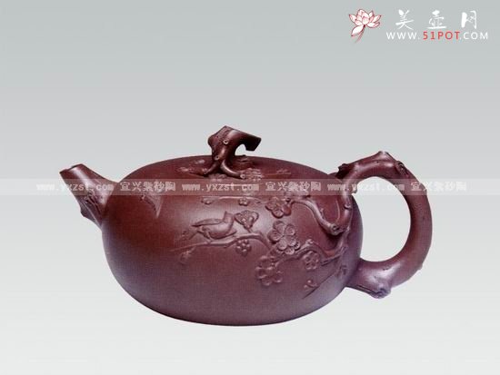 紫砂壶图片：喜上眉梢系列二 - 宜兴紫砂壶网