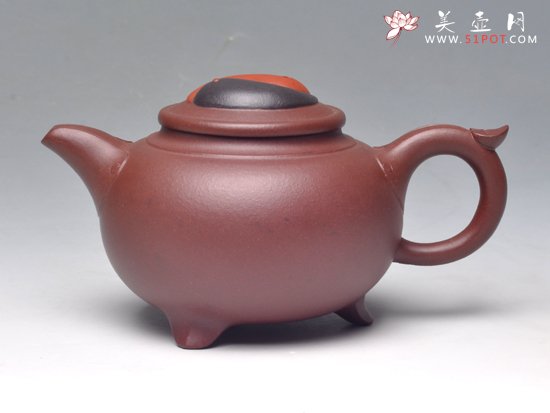 紫砂壶图片：如意八卦（底槽青）... - 宜兴紫砂壶网