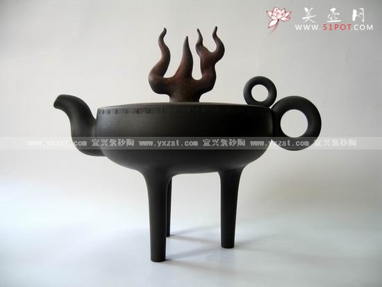 紫砂壶图片：圣火飞扬 - 宜兴紫砂壶网