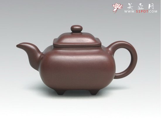 紫砂壶图片：四方传炉 - 宜兴紫砂壶网