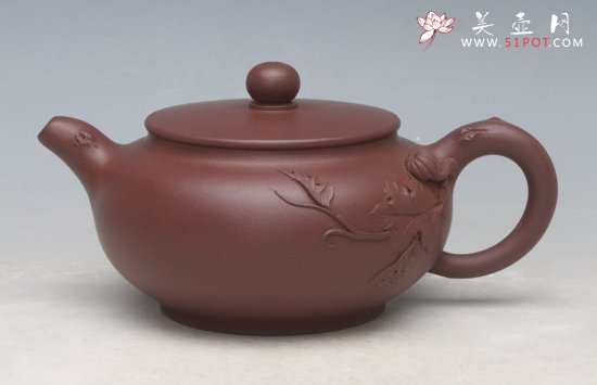 紫砂壶图片：桃叶情 - 宜兴紫砂壶网