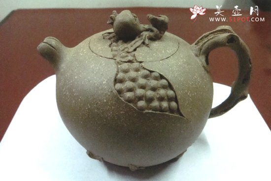 紫砂壶图片：石榴壶 - 宜兴紫砂壶网