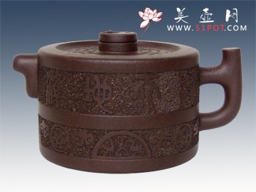 紫砂壶图片：伏羲壶 - 宜兴紫砂壶网