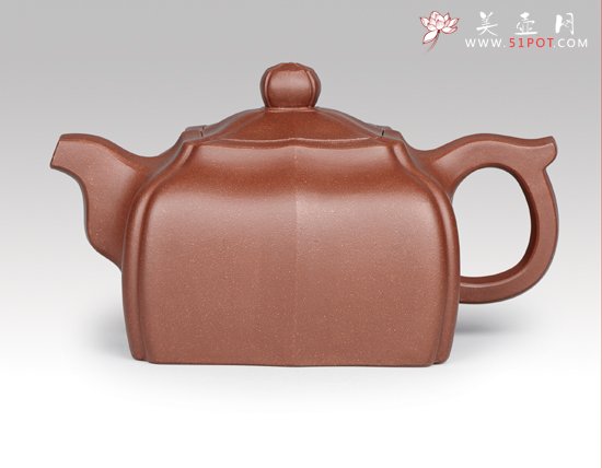 紫砂壶图片：八方抽角 - 宜兴紫砂壶网