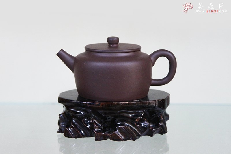 紫砂壶图片：小桑扁壶 - 宜兴紫砂壶网