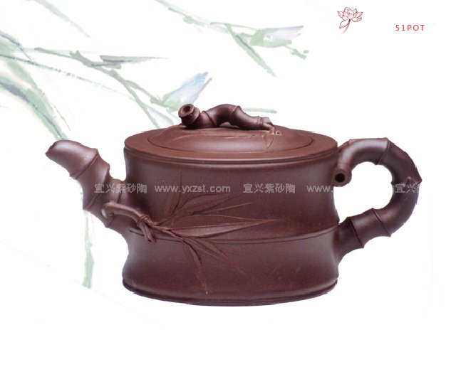 紫砂壶图片：上竹段 - 宜兴紫砂壶网