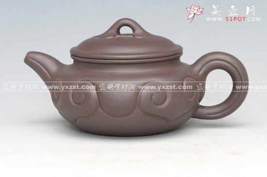 紫砂壶图片：仿古如意 - 宜兴紫砂壶网