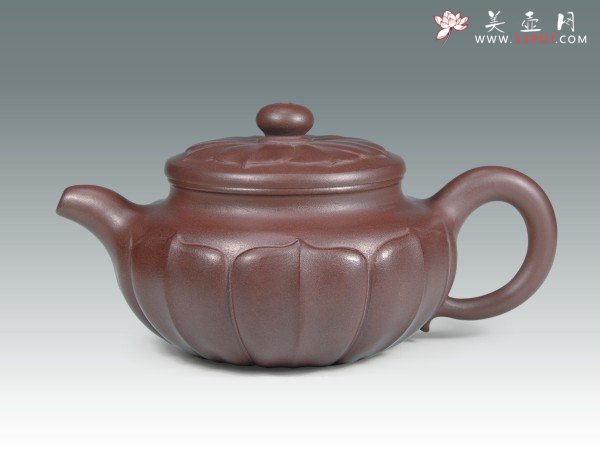 紫砂壶图片：仿古菱花 - 宜兴紫砂壶网