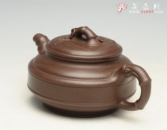 紫砂壶图片：竹鼓2   260cc - 宜兴紫砂壶网