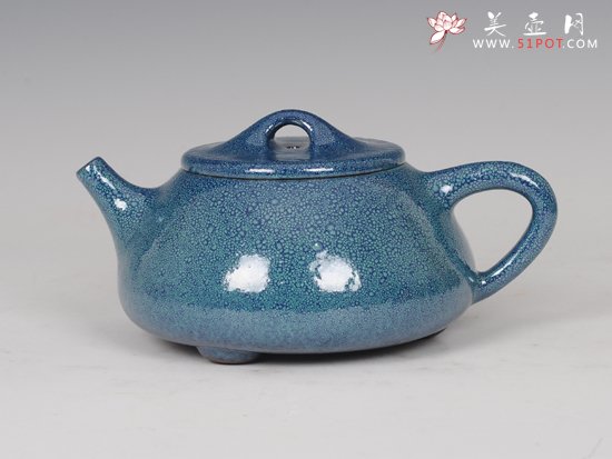 紫砂壶图片：均釉石瓢 - 宜兴紫砂壶网
