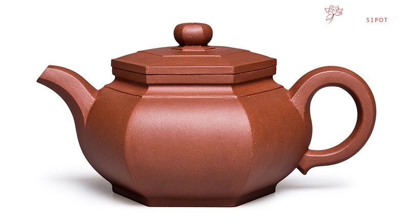 紫砂壶图片：六方灯笼壶 - 宜兴紫砂壶网