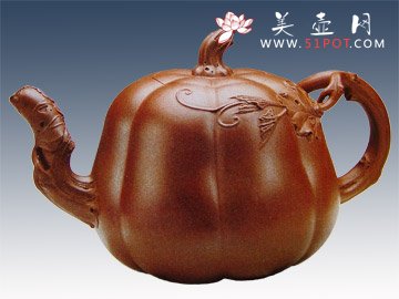 紫砂壶图片：南瓜 - 宜兴紫砂壶网