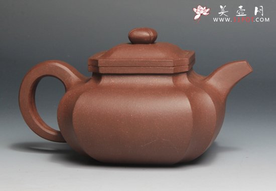 紫砂壶图片：四方菱花 - 宜兴紫砂壶网