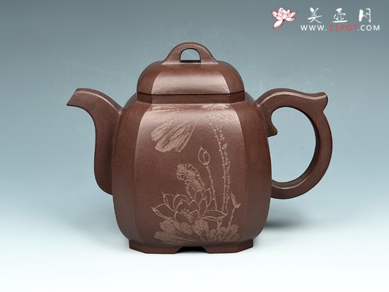 紫砂壶图片：福临八方壶 - 宜兴紫砂壶网