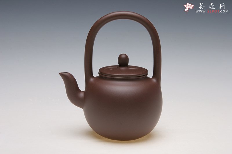 紫砂壶图片：神蛋提梁 - 宜兴紫砂壶网