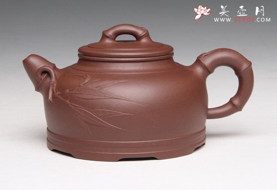 紫砂壶图片：圆柱竹节 - 宜兴紫砂壶网