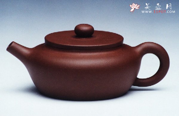 紫砂壶图片：大彬软扁壶 - 宜兴紫砂壶网