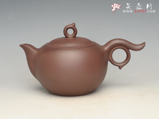 紫砂壶图片：飞翔 泥料：紫泥 容量：500cc - 宜兴紫砂壶网