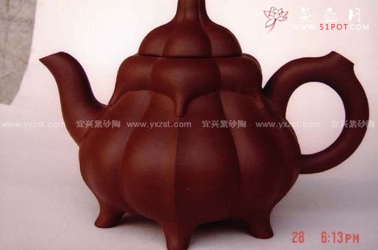 紫砂壶图片：六只鼎壶 - 宜兴紫砂壶网