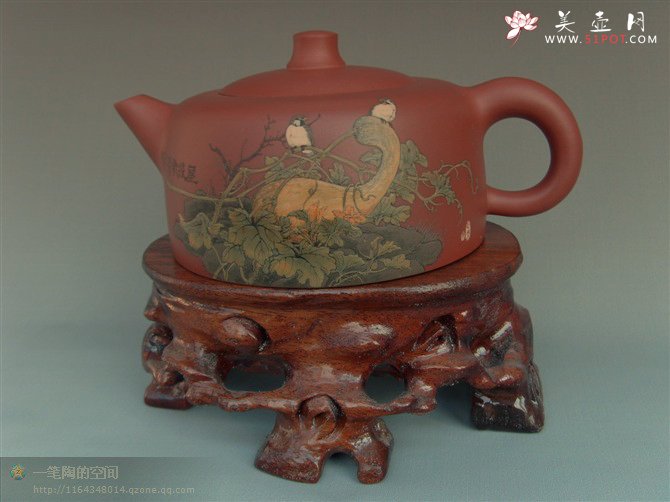 紫砂壶图片：井栏---屋后歌声 - 宜兴紫砂壶网