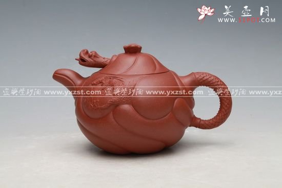 紫砂壶图片：鱼化龙3 - 宜兴紫砂壶网