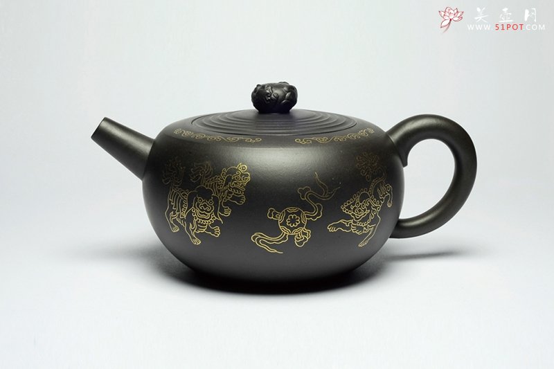 紫砂壶图片：祥狮献瑞 - 宜兴紫砂壶网