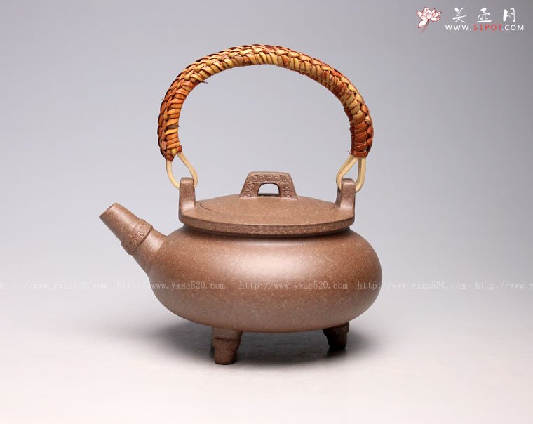 紫砂壶图片：《香炉》泥料：降坡段 容量300cc - 宜兴紫砂壶网