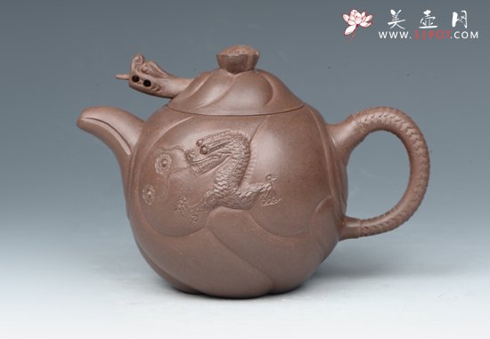 紫砂壶图片：鱼化龙 - 宜兴紫砂壶网