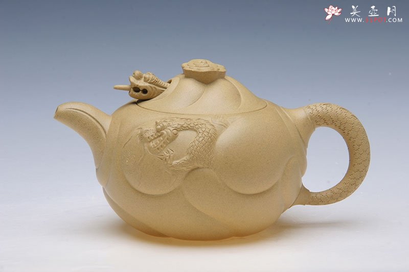 紫砂壶图片：鱼化龙 - 宜兴紫砂壶网