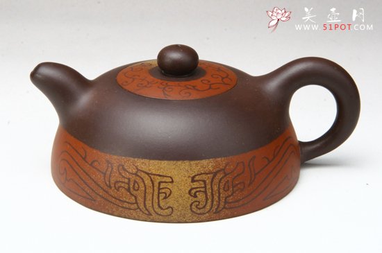 紫砂壶图片：汉风半月 - 宜兴紫砂壶网